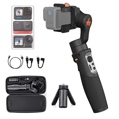 Obrázek Hohem iSteady pro 4 akční kamera gimbal 3osý stabilizátor chráněný proti stříkající vodě GoPro Hero 13/12/11/10/9/8/7/6/5/4/3, DJI OSMO Action, Insta360 ONE R, Sony RX0, rychlá montáž, doba