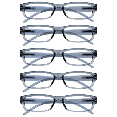 Obrázek The Reading Glasses Company Brýle na čtení firmy šedá hodnota 5 ks lehké pánské dámské RRRRR32 7 +2,50