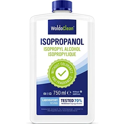 Obrázek Isopropanol 70% čistota s 30% destilovanou vodou 750 ml čisticí kapaliny