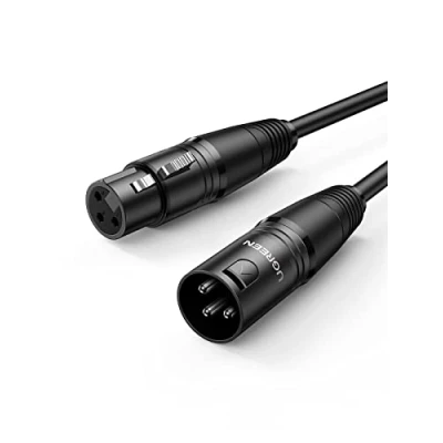 Obrázek UGREEN kabel mikrofonu XLR konektor na pouzdro černý (5M)
