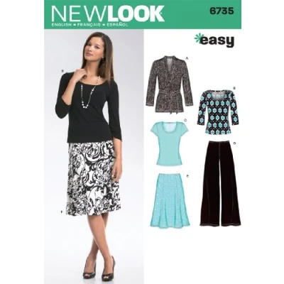 Obrázek New Look Schnittmuster 6735 für Damen, Größe A (38 40 42 44 46 48 50)