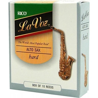 Obrázek La Voz listy pro Altsaxofon tloušťka Medium Hard (10 kusů)