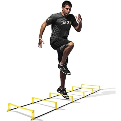 Obrázek SKLZ Koordinační žebřík, Elevation Ladder 2 v 1 a překážky, žlutá/černá, jedna velikost