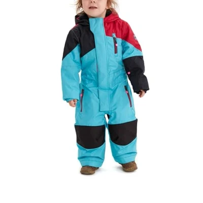 Obrázek Killtec Unisex dětská lyžařská kombinéza Kesley Mini Sněhová s kapucí 10 000 mm voda ule vodotěsná, tyrkysová, 86 92 EU