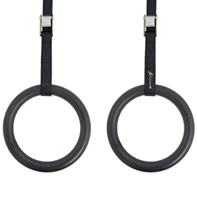 Obrázek ProsourceFit Wooden Gymnastics Rings with Straps for Total Body Conditioning at Home