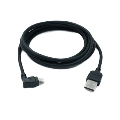Obrázek System S 2 m metrů Mini USB kabel 90 stupňů lomený úhlový konektor datový nabíjecí