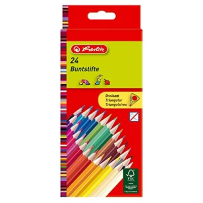 Obrázek herlitz Trojhranné pastelky lakované/10412039 obsah 24
