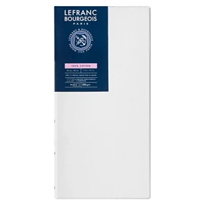 Obrázek Lefranc &amp; Bourgeois 111133 Keilrahmen Serie Klassisch, 100 % Baumwolle, 350g/m², Archivqualität, säurefrei für erhöhte Haltbarkeit, grundiert 20x50cm