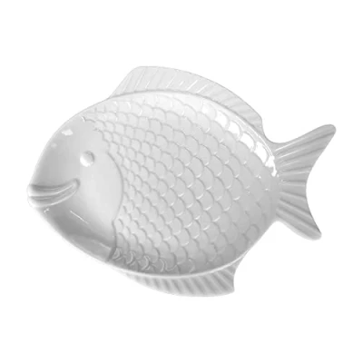 Obrázek Holst Porzellan Talíř/talíř na ryby Nemo 40 cm, porcelán, bílý