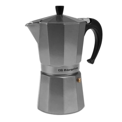 Obrázek Orbegozo KFS 920 Italienische Aluminium Kaffeemaschine, 9 Tassen Kapazität, silbernes Finish