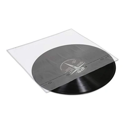 Obrázek Dynavox vnitřní pouzdro pro gramofonové desky, balení po 50 ks, průhledné, Archivní kvalita, vinylové obaly LPs