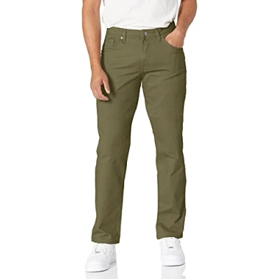 Obrázek Amazon Essentials Herren 5 Pocket Chinohose, Komfortabler Stretch, Schmale Passform (Früher Goodthreads), Olivgrün, 35W / 36L