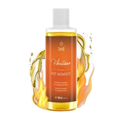 Obrázek Vibratissimo Hot Moments 100 ml masážní olej zahřívací zážitek stimulující oleje, uvolnění pro páry &amp; lubrikační olej, z lásky
