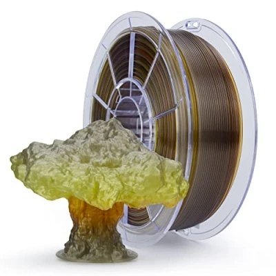 Obrázek ZIRO vlákno do 3D tiskárny, průsvitné z PLA 1,75 mm, vícebarevné duhové PLA, 1 kg/2,2 lb, sezónní série podzim