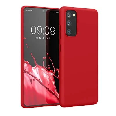 Obrázek kwmobile pouzdro kompatibilní se Samsung Galaxy S20 FE měkké TPU silikonové vhodné pro bezdrátové nabíjení klasická červená