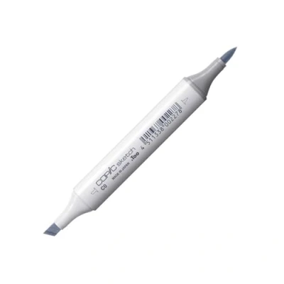 Obrázek COPIC Sketch Marker typ C 0, cool gray No. profesionální popisovač štětců, na bázi alkoholu, se super bush špičkou a středním hroadem