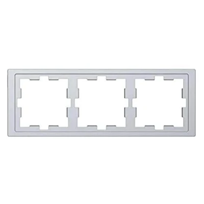 Obrázek Schneider Electric Merten MEG4030 6535 rám pro zásuvky a vypínače 3násobný, systémový design, ušlechtilá ocel, Made in Germany