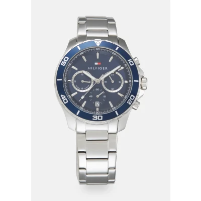 Obrázek Tommy Hilfiger Hodinky se stopkami silvercoloured/blue, Muži, Velikost: One Size, Silver coloured/blue