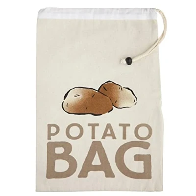 Obrázek KitchenCraft Sáček na uchovávání čerstvých potravin cibule 26 x 38 cm v bílé, textil, 25