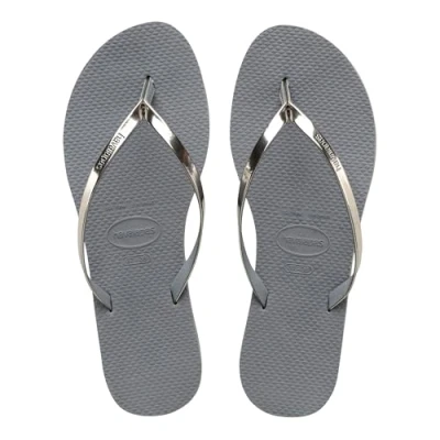 Obrázek Havaianas Ladies You Metallic Toe Separator, (Šedá ocel), 35/36 EU (33/34 BR)