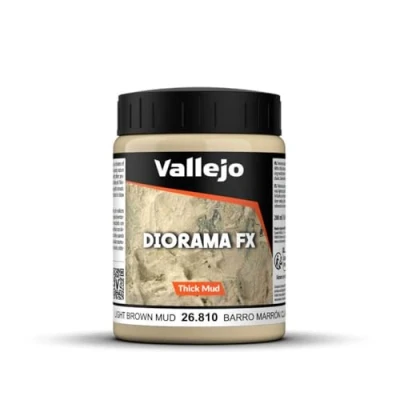 Obrázek Vallejo Barva proti povětrnostním vlivům, 200 ml Light Brown Thick Mud