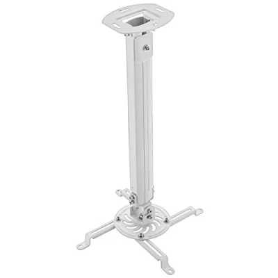 Obrázek deleyCON Univerzální držák na projektor stropní + 15 sklopný otočný o 360 do 13,5 kg výškově nastavitelný 545 mm 900 vedení kabelů bílý