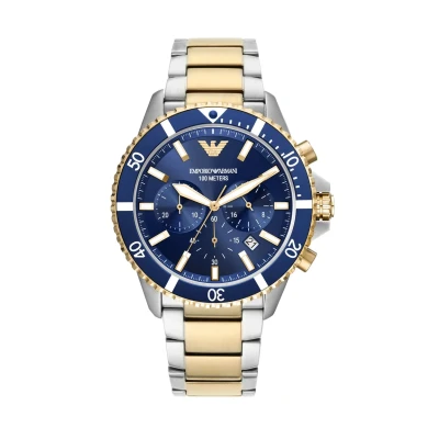 Obrázek Emporio Armani Diver Hodinky se stopkami silvercoloured, Muži, Velikost: One Size, Silver coloured