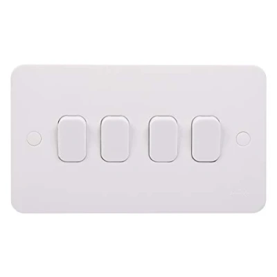 Obrázek Schneider Electric Lisse White Moulded GGBL1042S vypínač světla, 4 rychlostní 10 AX, bílý
