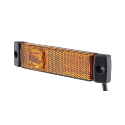 Obrázek HELLA 2PS 008 645 001 Boční obrysové světlo přívěs karavan LED 24V šroubové připojení/montáž CCC/ADR/GGVS kabel: 1500 mm Konektor: otevřené konce kabelu