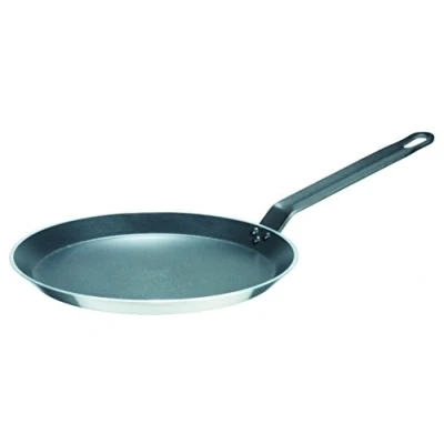 Obrázek GSW 860925 Gastro Tradiční Lyoner palačinky pánev, hliník, stříbrná/černá, 26 cm
