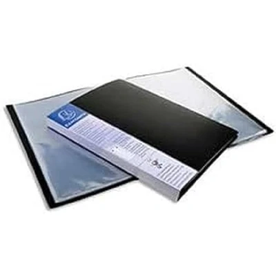 Obrázek Exacompta 88301E pořadač z pevného PP 800µ s 30 pouzdry a etiketou na 3 stranách, formát DIN A4, černý