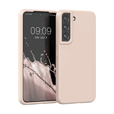 Obrázek kwmobile Ochranné pouzdro kompatibilní s Samsung S22 silikonové na mobil měkký povrch bezdrátové nabíjení Coconut Swirl