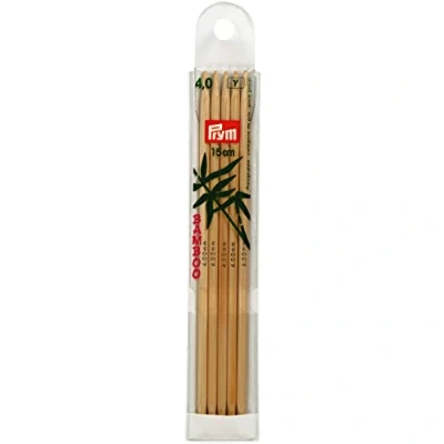 Obrázek Prym 221204 punčochové pletací jehlice, 15 cm, 4,00 mm podvazková jehla, bambus, přírodní, 4