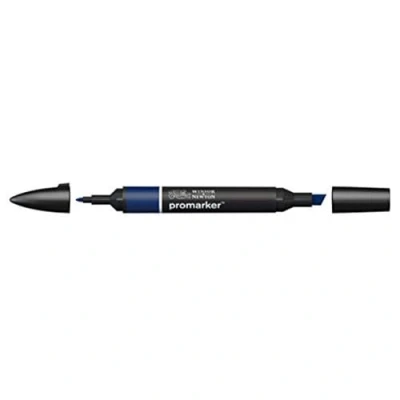 Obrázek Winsor &amp; Newton &quot; ProMarker 0203169 Professioneller Layoutmarker 2 Spitzen, fein breit für Zeichnungen, Design Layouts Indigoblau
