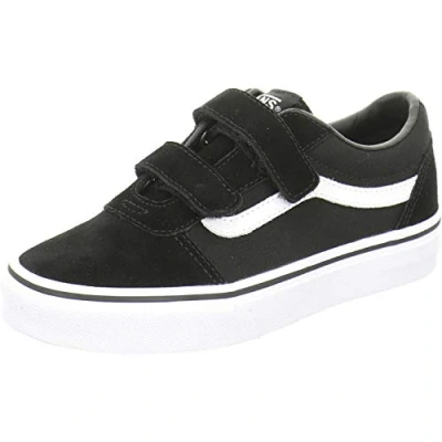 Obrázek Vans Unisex Kinder Ward V Sneaker, Suede Canvas Black White, 39 EU