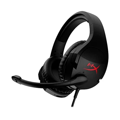 Obrázek HyperX Herní headset Cloud Stinger s kabelem, DTS Headphone, Spatial Audio, 53mm ovladač, Memory Foam, 7.1 Surround Sound, mikrofon Flip to Mute, konektor USB a 3,5 mm, černý