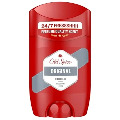 Obrázek Old Spice Originální deodorant pro muže, 50 ml, 48H svěží, dlouhotrvající vůně v kvalitě parfému, 0% soli hliníku, žádné skvrny na černé a bílé, vyrobeno z % recyklovaného plastu