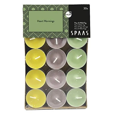 Obrázek SPAAS 30 Duft Teelichter Farben sortiert, ± 4,5 Stunden Heart Warmings