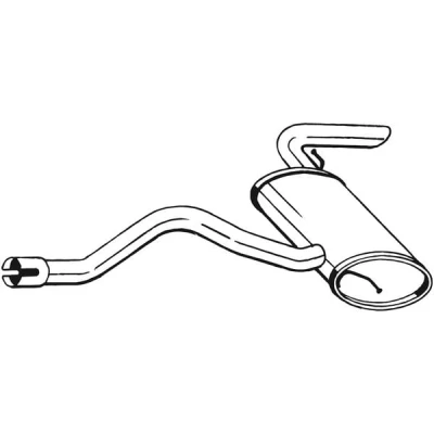 Obrázek Bosal 175 431 Koncový tlumič výfuku