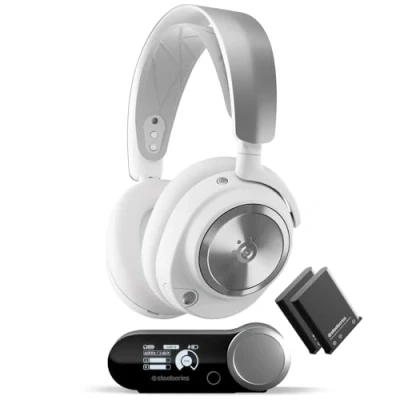 Obrázek SteelSeries Arctis Nova Pro Wireless Xbox Multi System Gaming Headset Magnetische Neodym Treiber Active Noise Cancellation Infinity Power ClearCast Gen 2 Mic PS5, Switch, Mobile PC Weiss