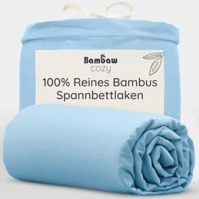 Obrázek Bambaw napínací prostěradlo 160 x 200 bambus, 35 cm výška boku cm, měkké antialergické ložní prádlo, antibakteriální chladivé, regulační letní, bambusové