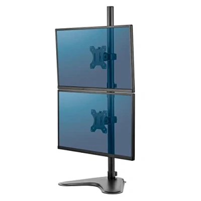 Obrázek Fellowes Rameno monitoru Seasa s podstavcem výškově nastavitelné pro 2 monitory nad sebou až do 81,28 cm (32 palců) černé