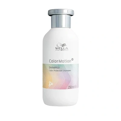 Obrázek Wella Professionals ColorMotion+ šampon na ochranu barvy profesionální péče o vlasy pro barvené hloubkový čisticí s přípravkem WellaPlex větší lesk a odolnost 250 ml