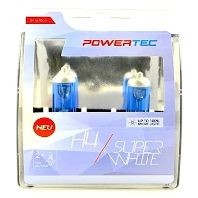 Obrázek M Tech PTZSW4 DUO H4 Xenon Optik Halogen Birne 55 W 12 V, Weiß, Anzahl 2
