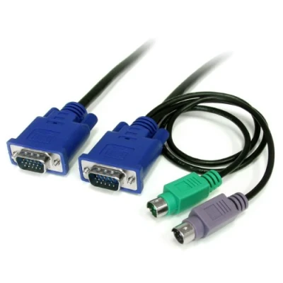 Obrázek StarTech.com 1,8 m 3 v 1 PS/2 VGA KVM kabel sada kabelů pro Switch / přepínač, 6ft