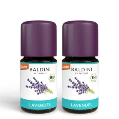 Obrázek Baldini Levandulový olej BIO, 100% čistý organický esenciální levandule z Francie, organické aroma, 2 ks