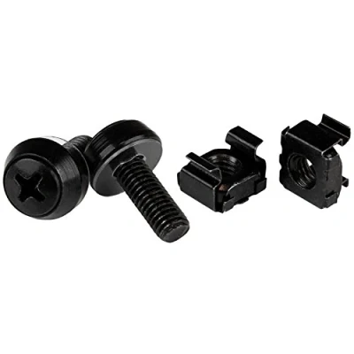 Obrázek StarTech.com CABCAGENT62B M6 Klecová matice Černá, 100 kusů