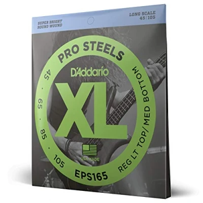 Obrázek D&#039;Addario E Basové kytarové struny Bass pro basovou kytaru Strings basů EPS165 sada strun, 045 105