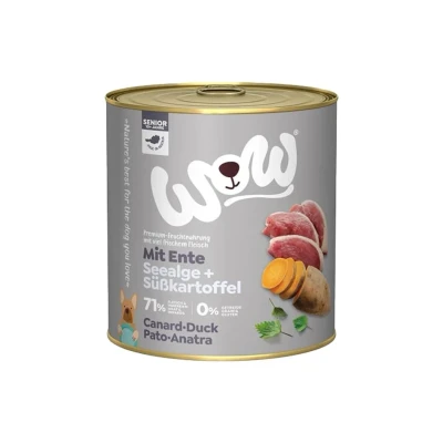 Obrázek Konzerva WOW Senior kachna s batáty 800g