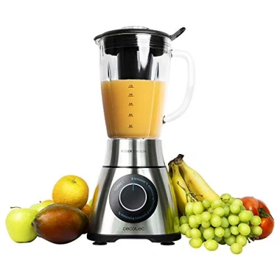 Obrázek Cecotec Standmixer Power Black Titanium 2000MAX PerfectMix. 2000W maximale Leistung, Messer mit schwarzer Titanbeschichtung, 1,8L, Smoothie Filter, Edelstahl Finish
